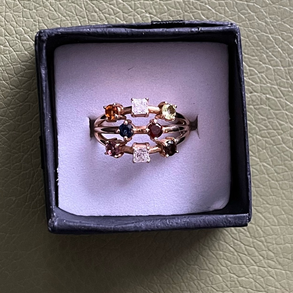 Cosmic energy Ring in 10k yellow gold. - Picture 2 of 9